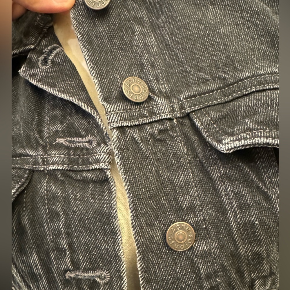 Acne Studios 1999 Vintage Black Bla Konst Denim Jacket - Picture 4 of 6